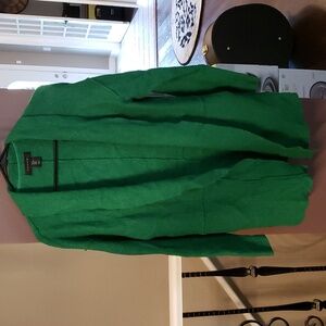 NWT Tahari Green cardigan coatigan